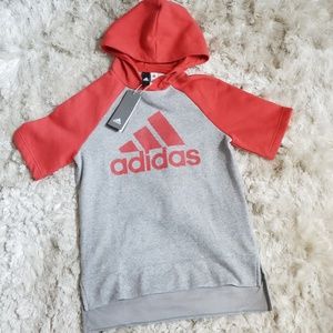 Adidas short sleeve fashion hoody